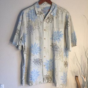 100% Silk Hawaiian shirt Comfort fit L